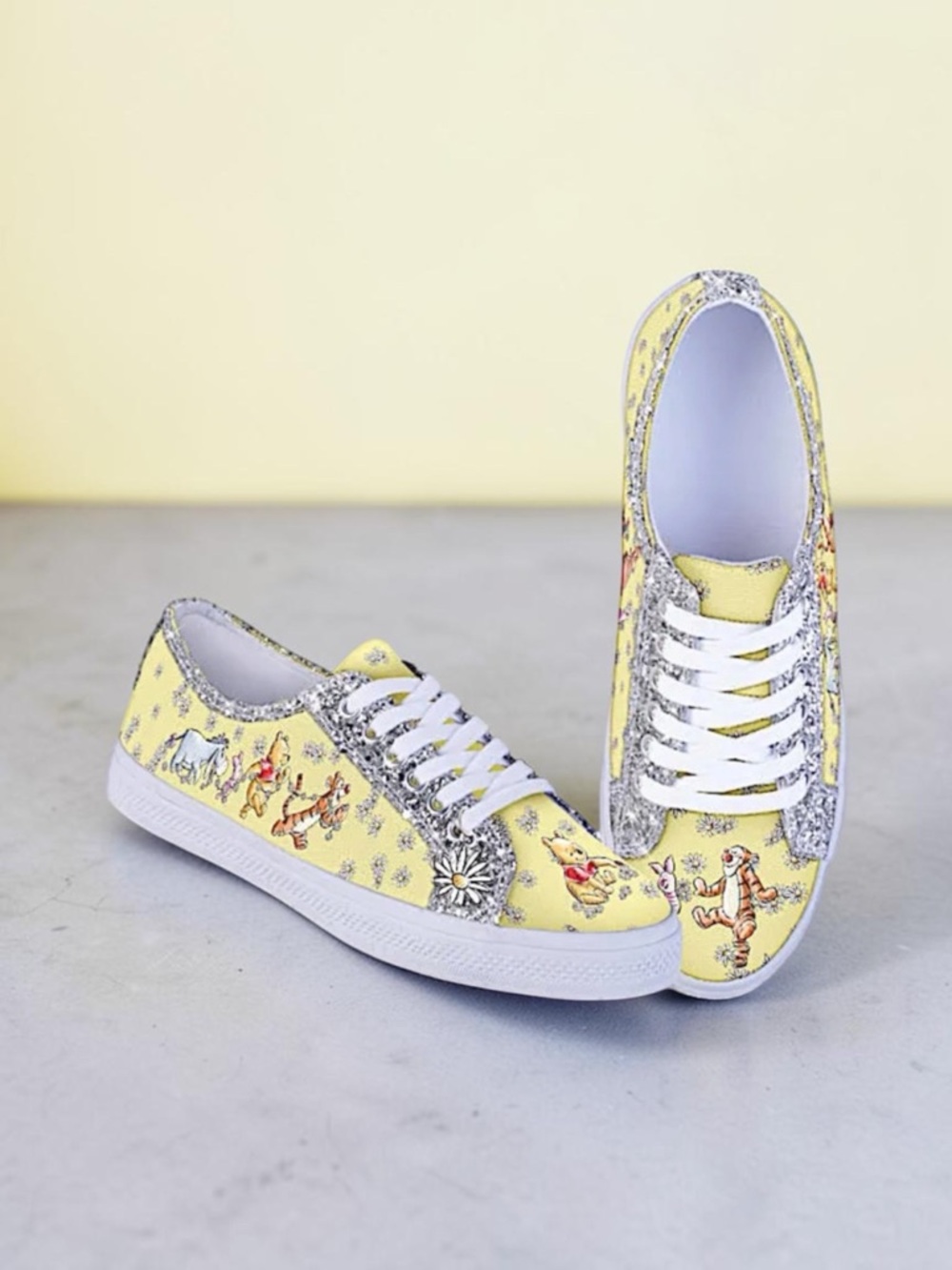 Disney Winnie The Pooh Ever-Sparkle Women's Yellow Shoes